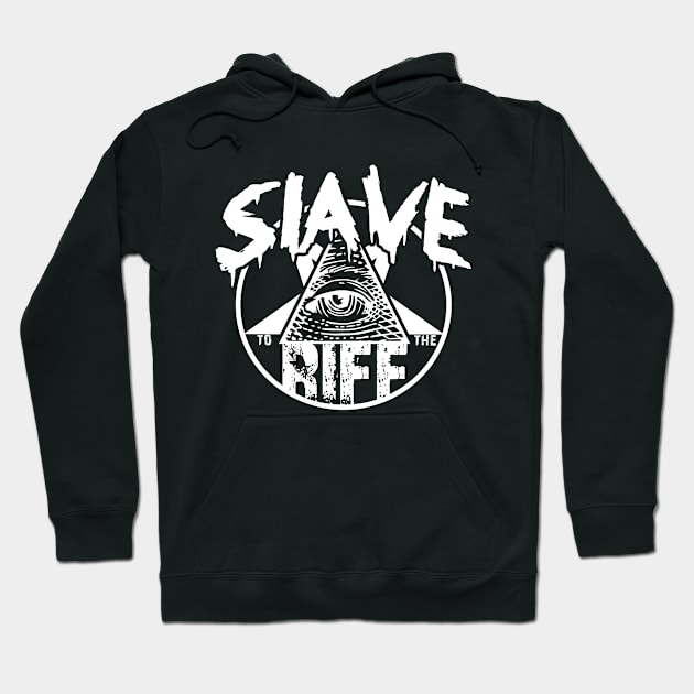 Slave To The Riff Hoodie by SceneAndHerdRadio